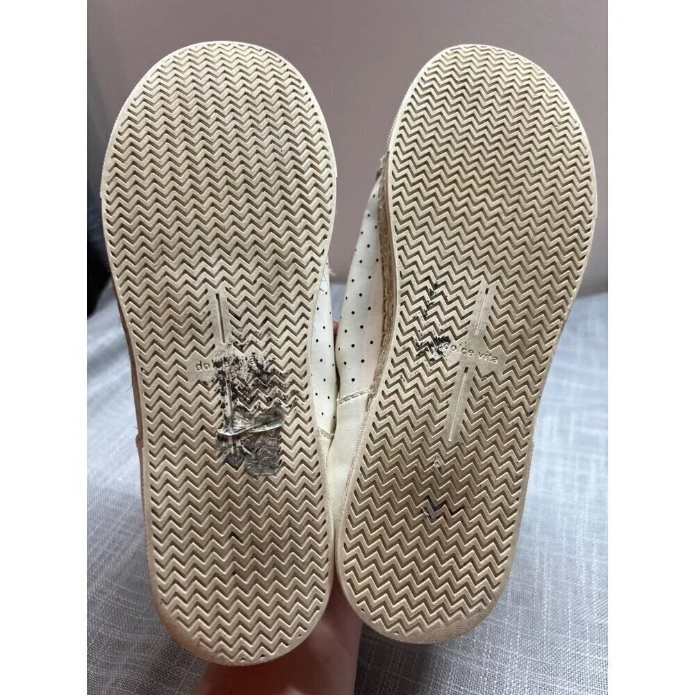Dolce Vita Morris Comfort Sneaker Shoes Beige Leopard Print Womens Size 6.5
